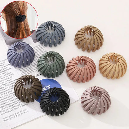 Lazy Bird's Nest Plate Hairpin