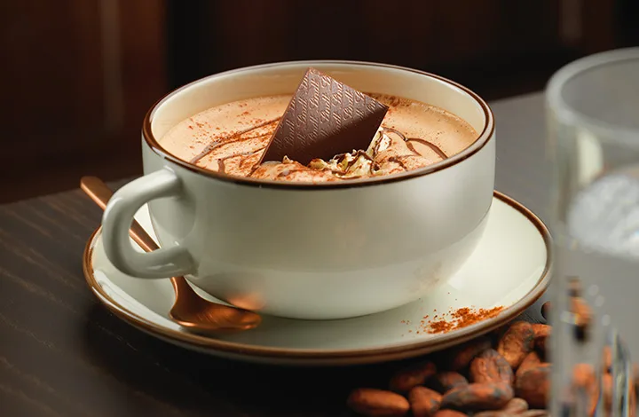 Notre ChocoChino très apprécié au Café Notre ChocoChino très apprécié au Café